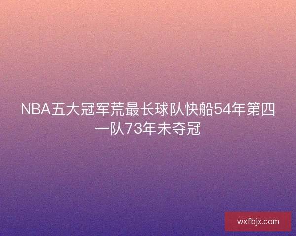 NBA五大冠军荒最长球队快船54年第四一队73年未夺冠 NBA五大冠军荒最长球队快船54年第四一队73年未夺冠